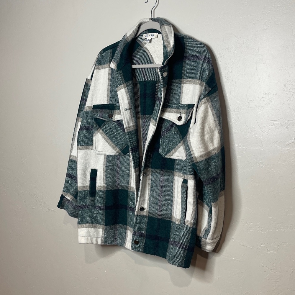 She + Sky‎ Plaid Jacket - Picture 3 of 9